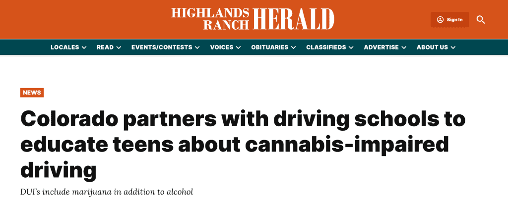 Highlands Ranch Herald Headline